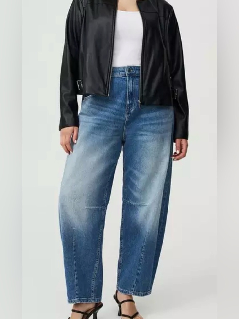 NWT Torrid drapey barrel denim jeans ranch water size 20 regular